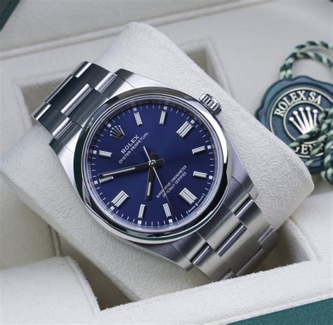 blue face oyster rolex|rolex oyster perpetual blue.